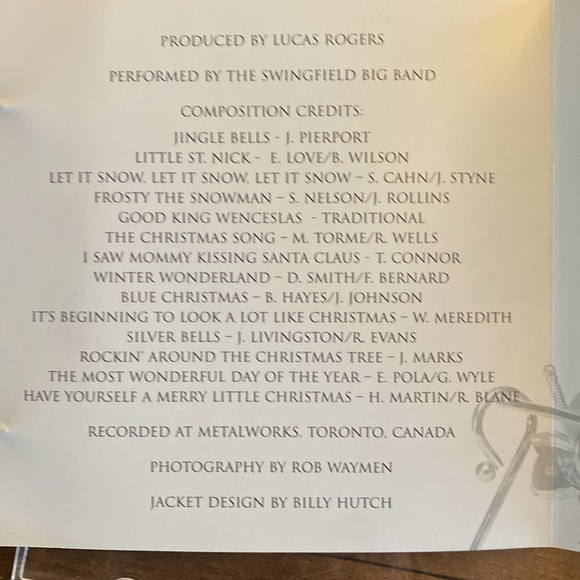 1999 Sleigh Bell Swing CD - Musical Reflections - Big Band Christmas Music - Picture 7 of 8